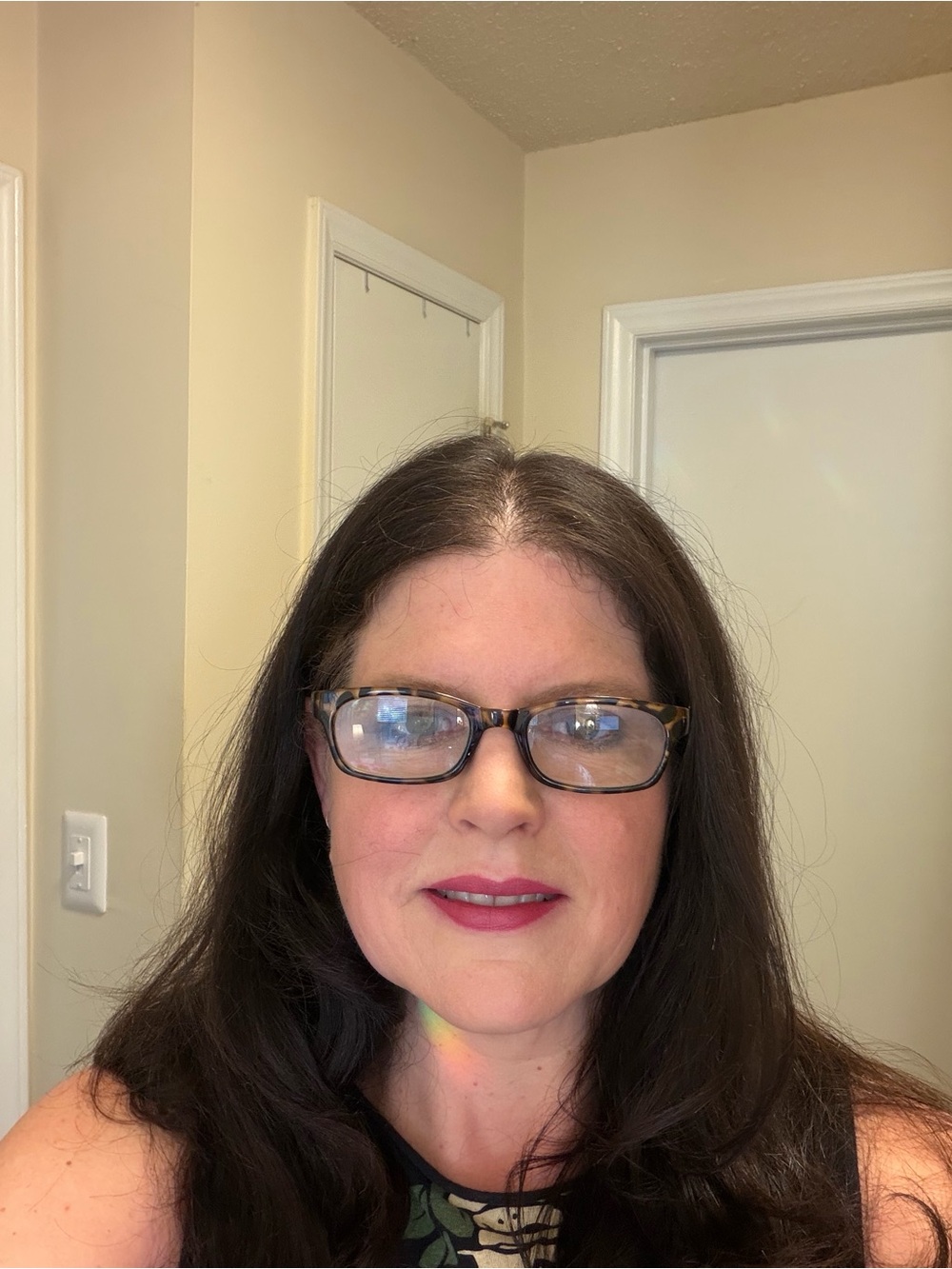 LensCrafters Women’s Frame Glasses Tortoiseshell with Blue Temples - Picture 5 of 8